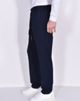 SU4-4250 Pantalone Piquet Coulisse Navy Man