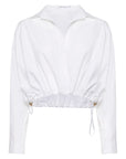 S5-CA004 Camicia Cropped Optic White