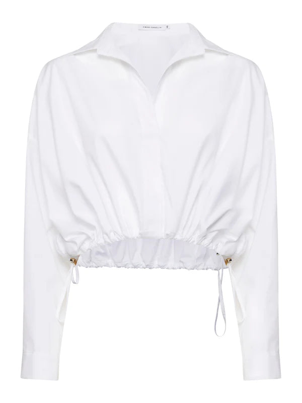 S5-CA004 Camicia Cropped Optic White