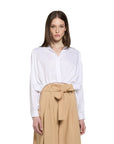 S5-CA004 Camicia Cropped Optic White