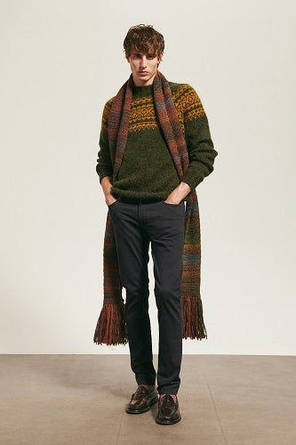 UW4-517 Pantalone 5Tasche Soft Bull Navy Man