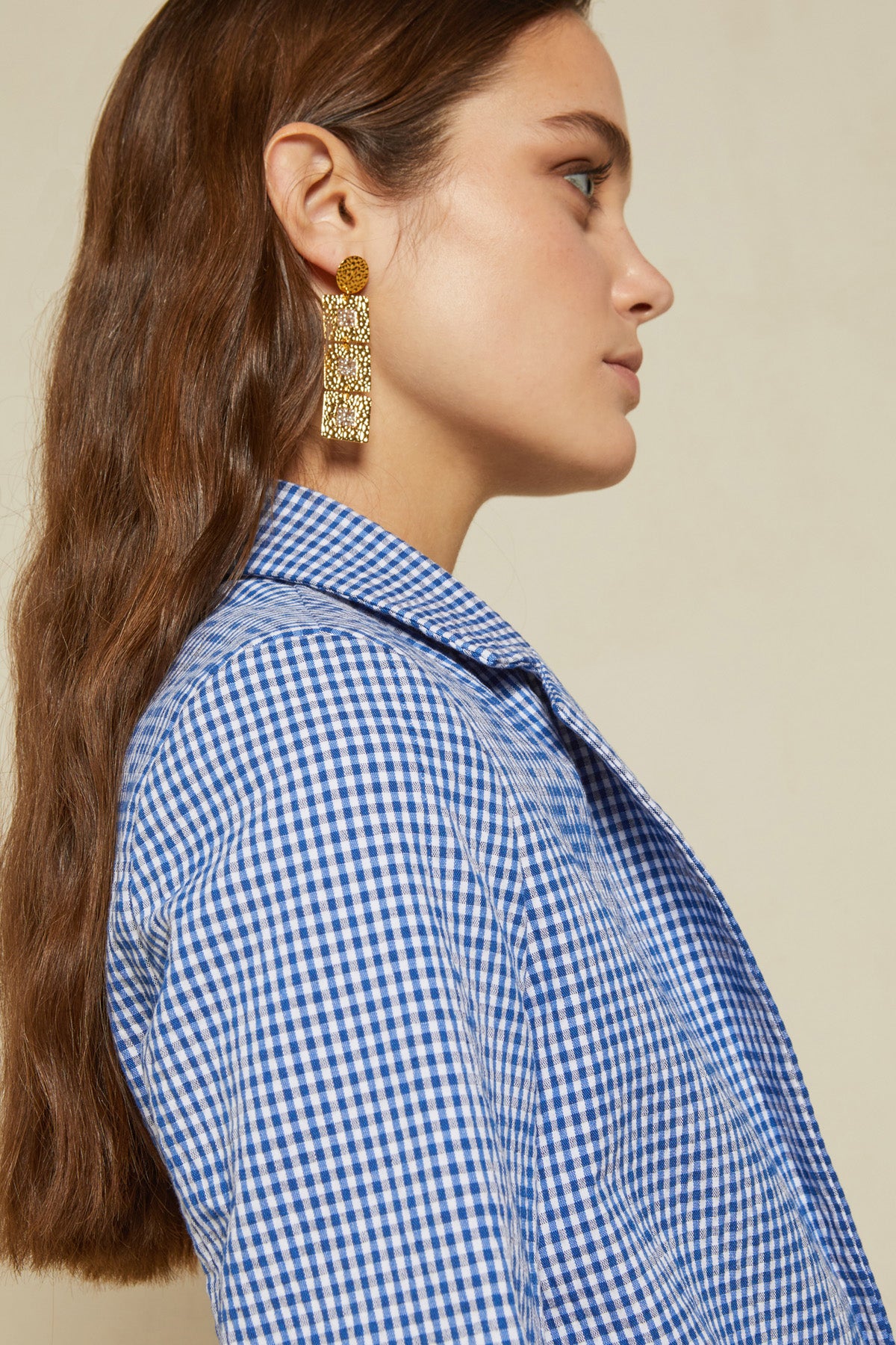 S4-DG5999 Giacca Vichy Blu