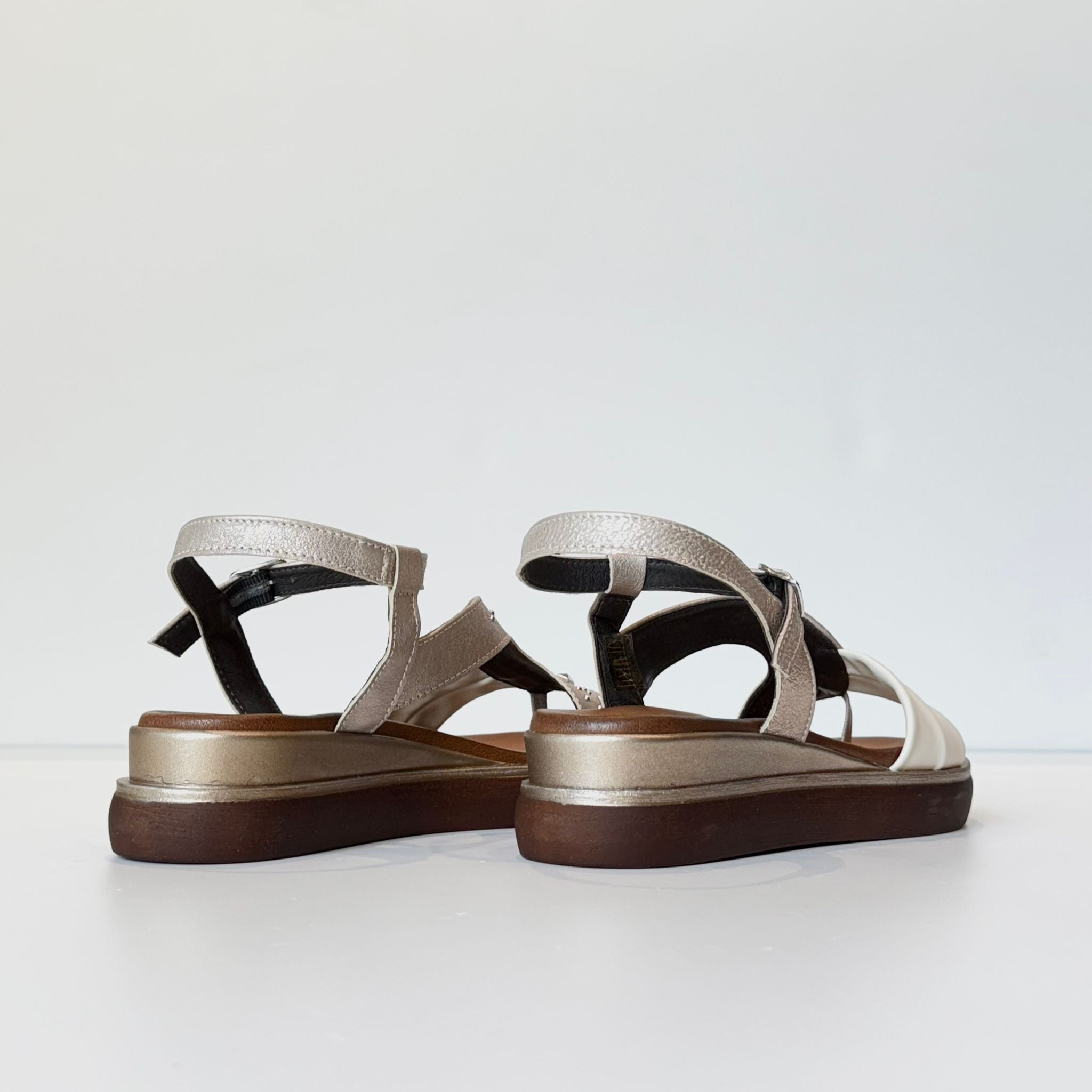 S5-1850 Sandalo Zeppa Malva Latte