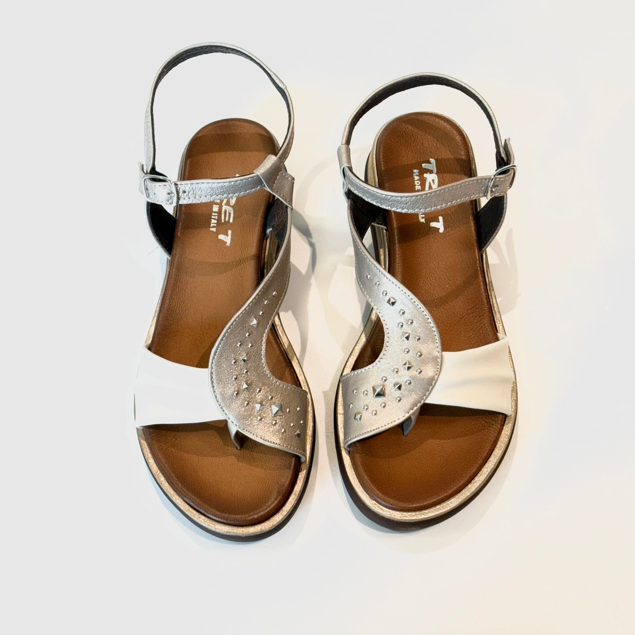 S5-1850 Sandalo Zeppa Malva Latte