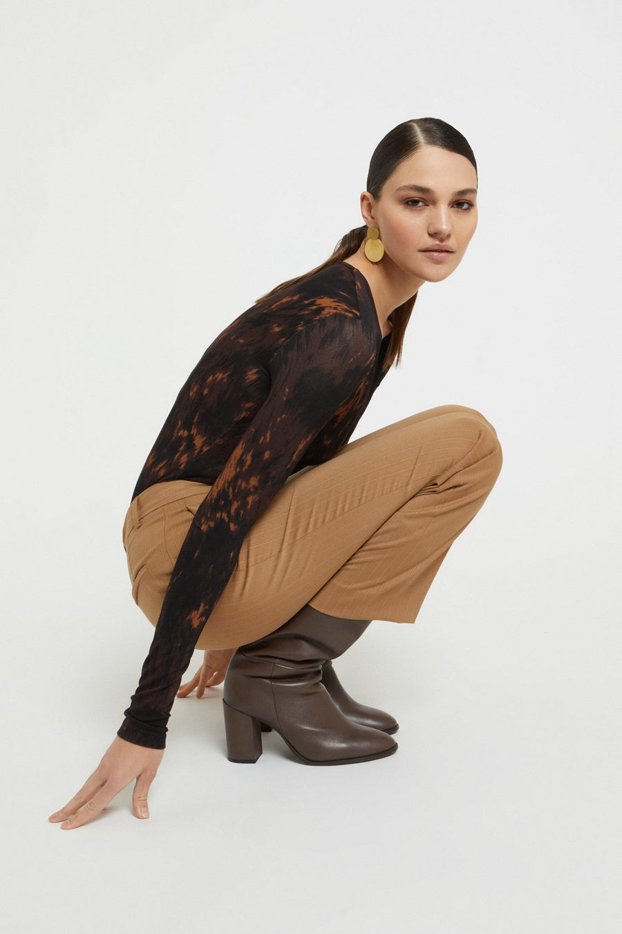 W5-DP9911 Pantalone alla Caviglia Sesamo