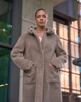 W5-ALINA Coat Reversibile Toffee