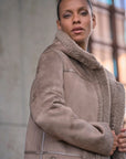 W5-ALINA Coat Reversibile Toffee
