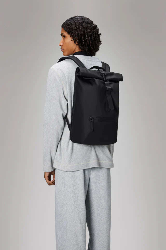 W4-13320 Zaino Rolltop Rucksack Black Unisex