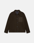 UW5-SAVAGE Overjacket Tricotech Brown Man