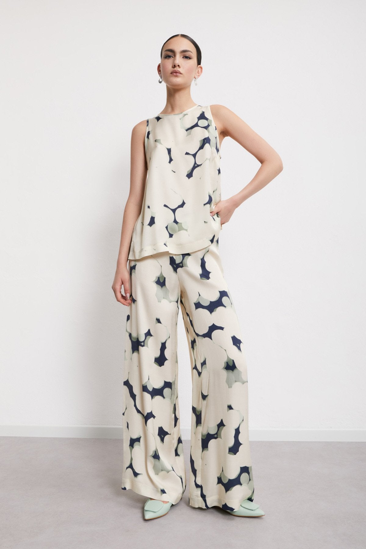 S5-TP9838 Pantalone Viscosa Latte/Night