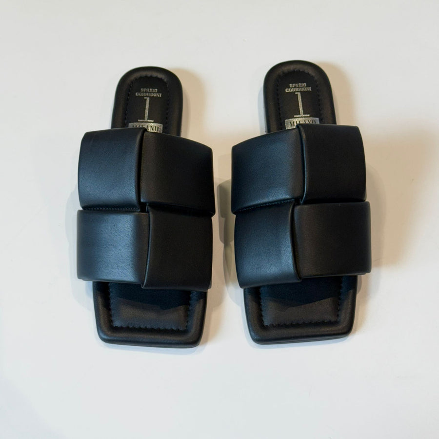 S5-6794 Sabot Aperto Imbottito Nero