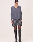 W6-DK9252-1 Maglia Scollo V Grey