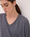 W6-DK9252-1 Maglia Scollo V Grey