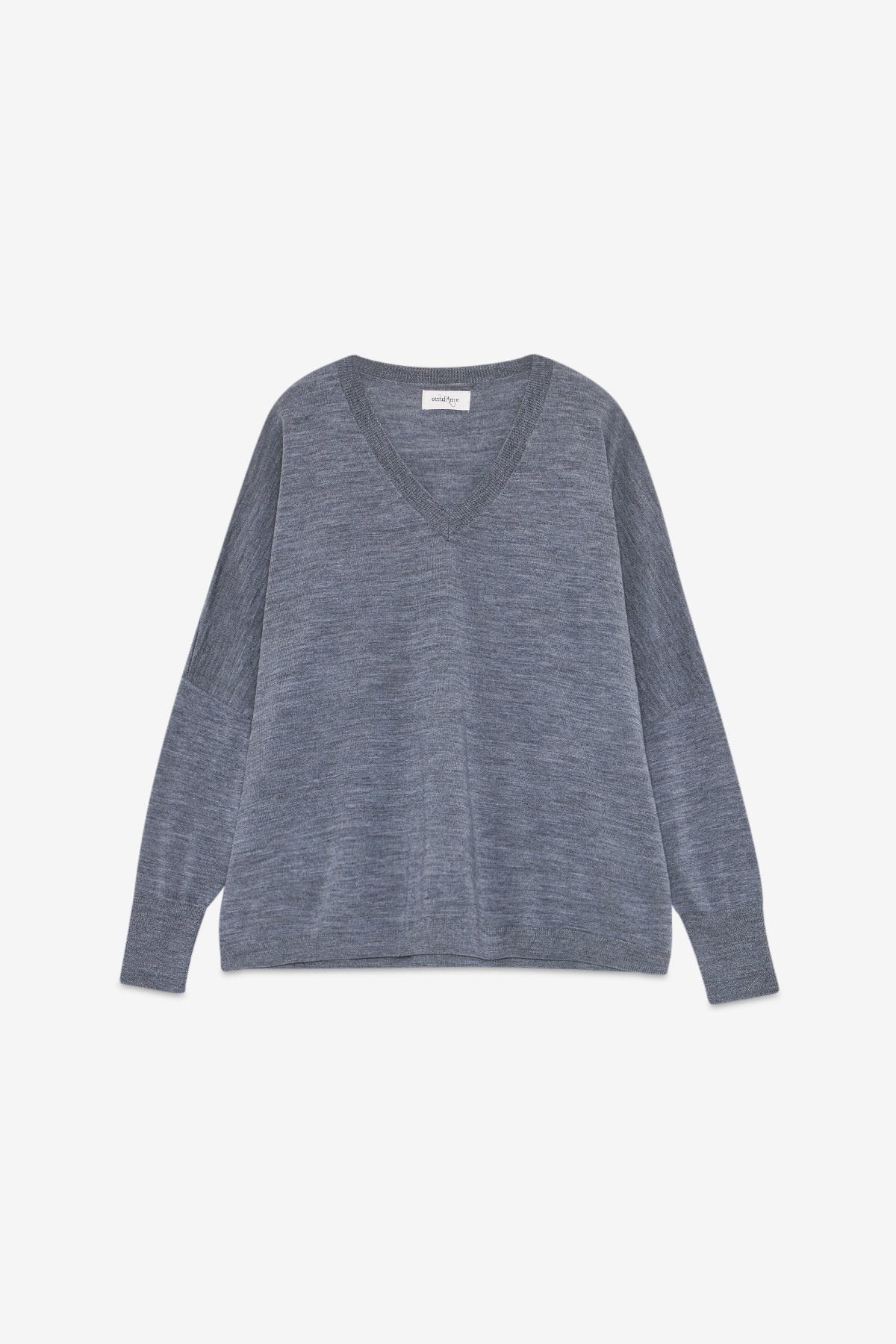 W6-DK9252-1 Maglia Scollo V Grey
