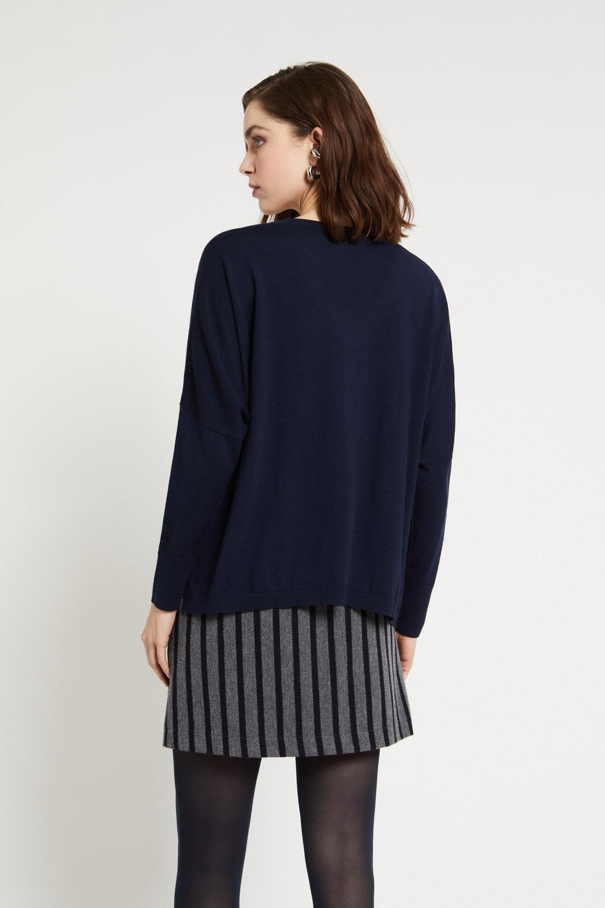 W6-DK9252-1 Maglia Scollo V Night