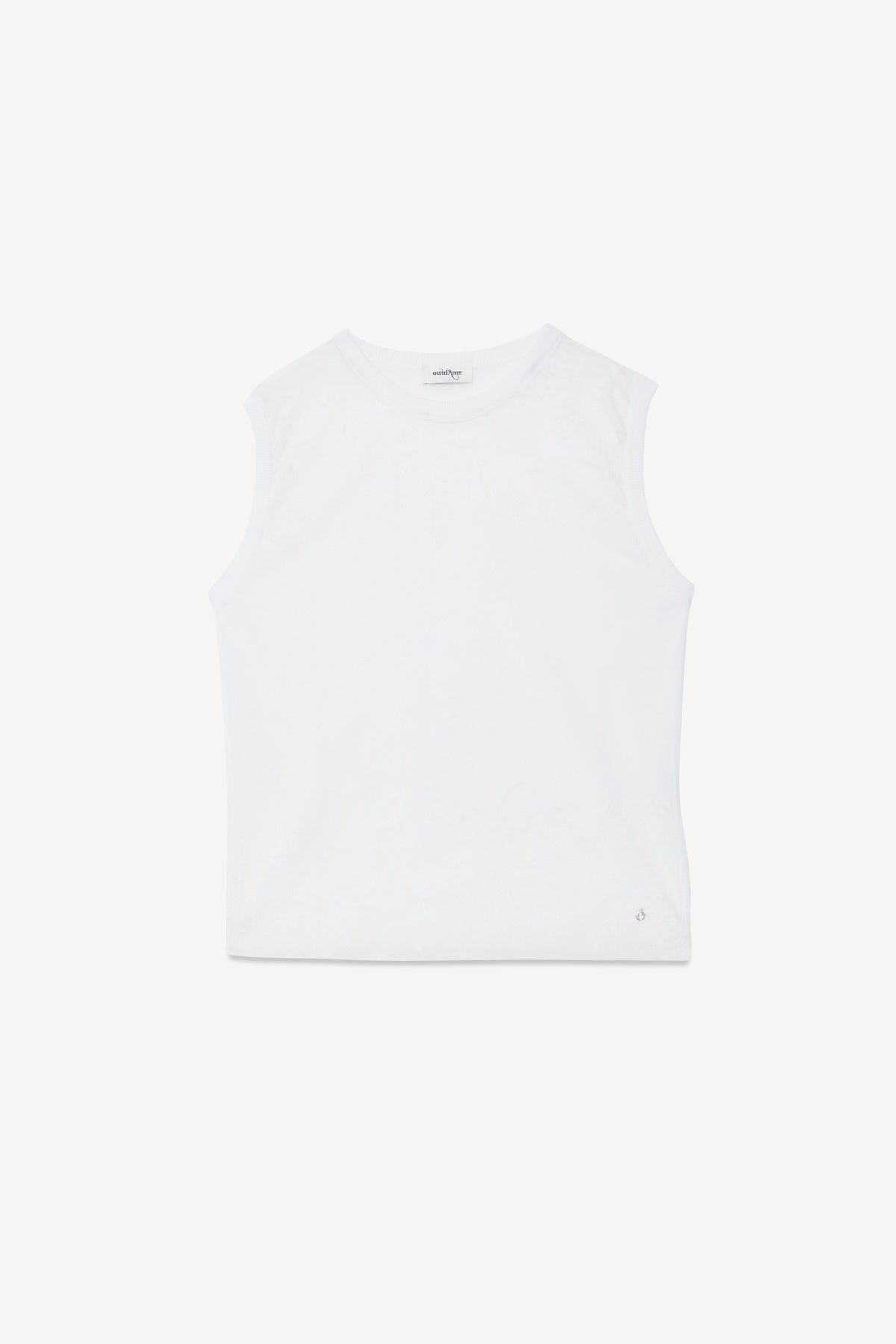 S5-DK9205 Top Effetto Nude Bianco