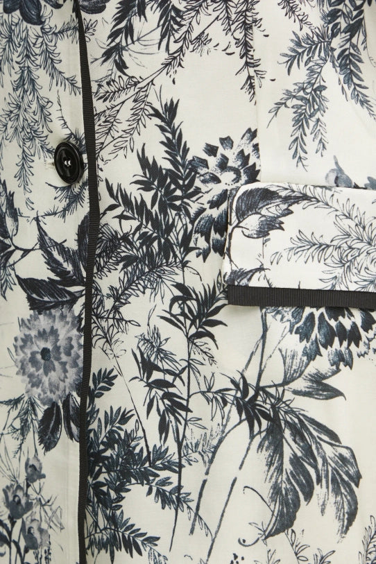 S5-GI003 Giacca in Stampa Flower Ink