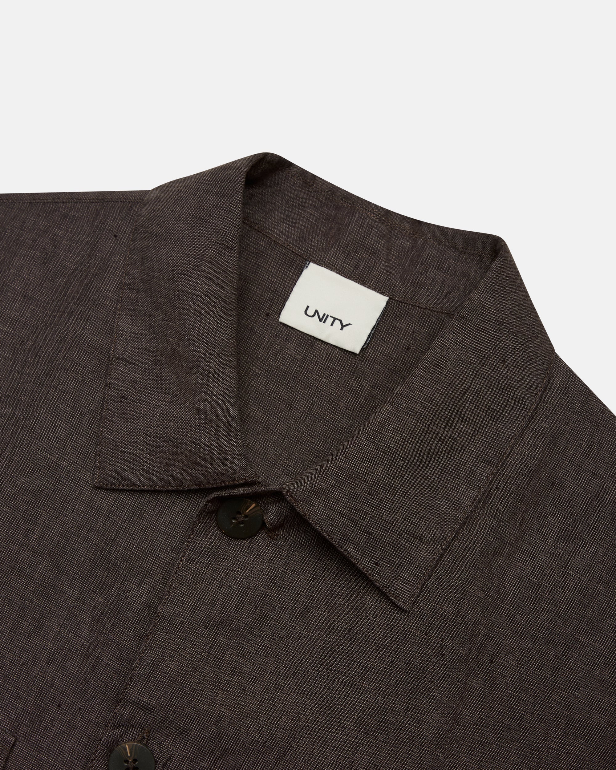 US6-GLITTER Overshirt Brown Man