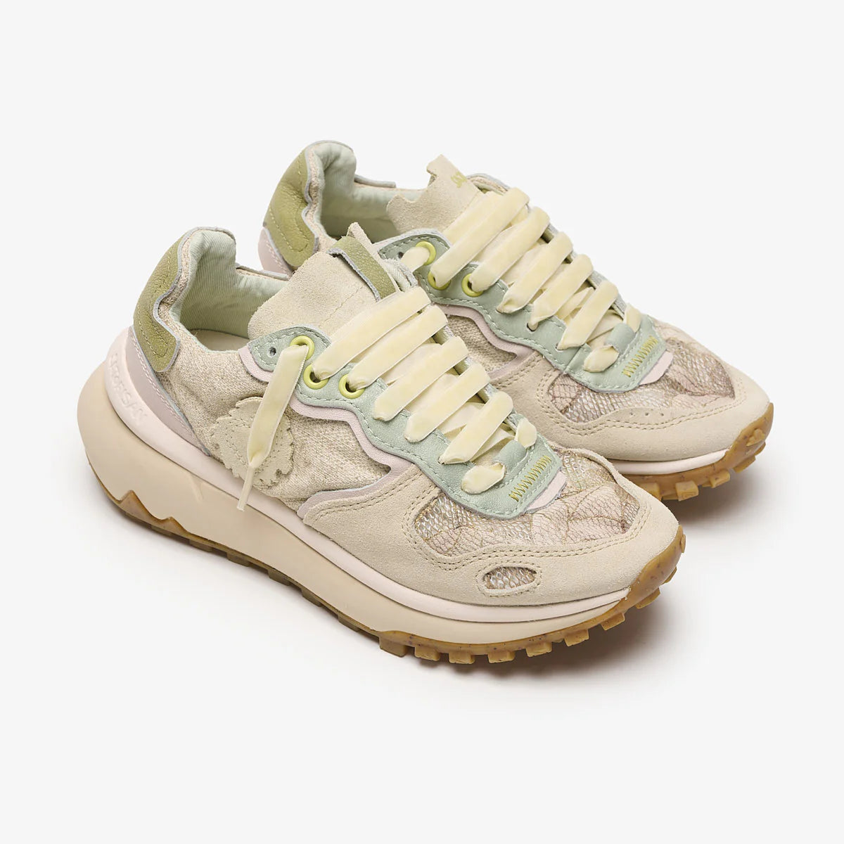 DS5-CHACRONA METTA LINO WHITEWISP Sneakers Multi Green Woman