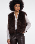 W6-SENSY Gilet Ecopelliccia Coffee Roast