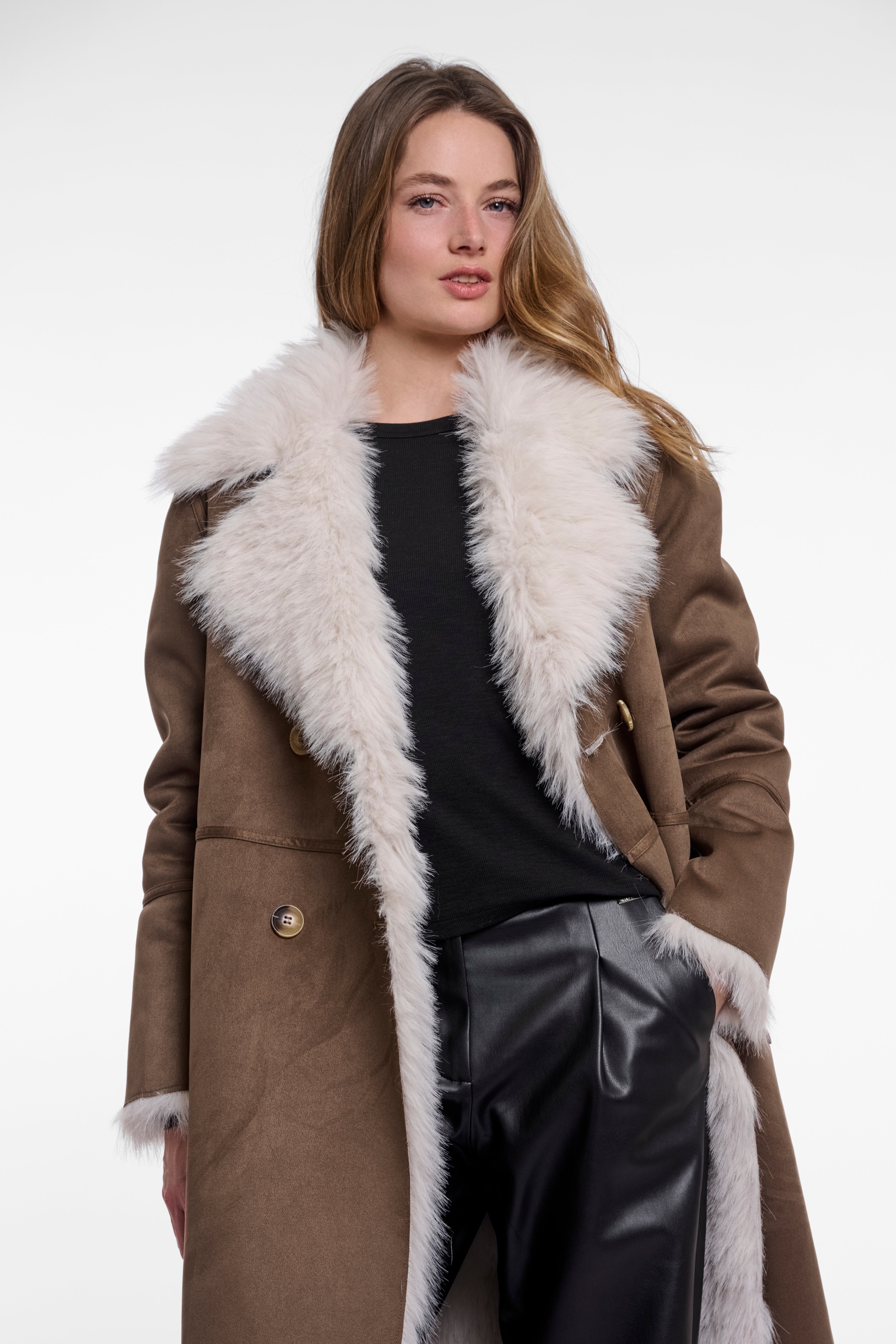 W6-SULEEN Cappotto Lungo Walnut Birch