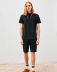 US4-T-Shirt Girocollo Jersey Black Man