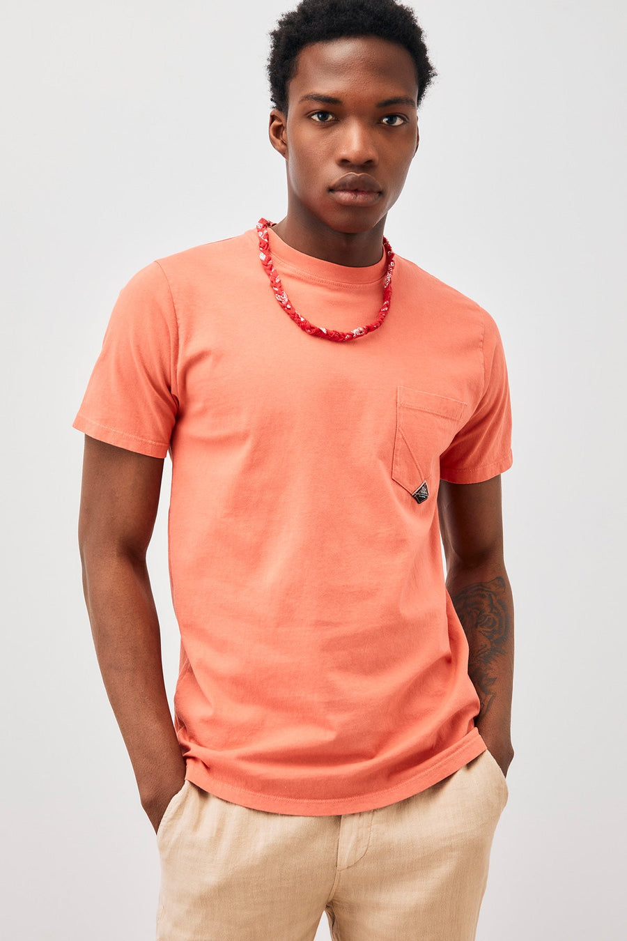 Pocket T-Shirt Jersey French Navy Man