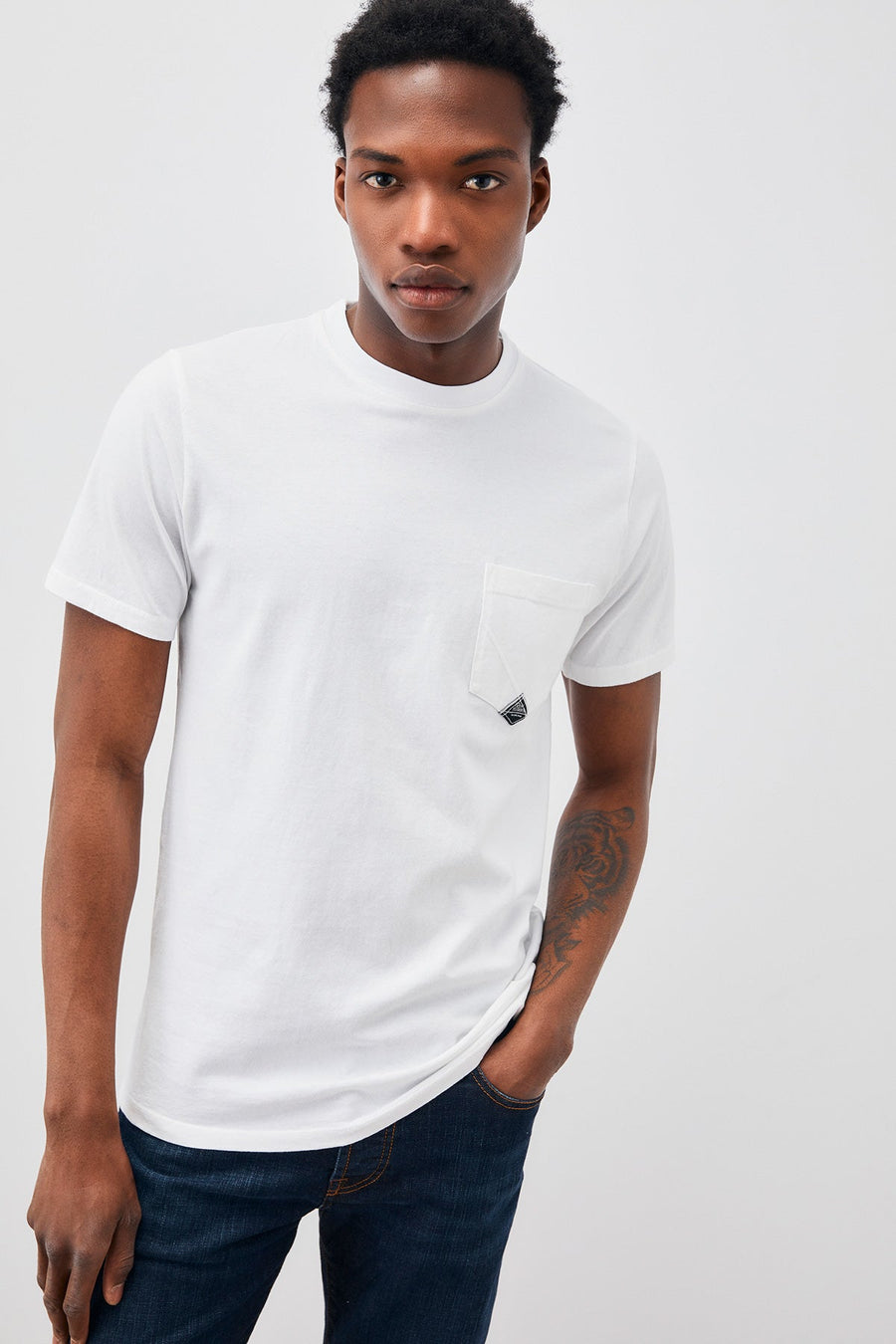 Pocket T-Shirt Jersey Corallo Man