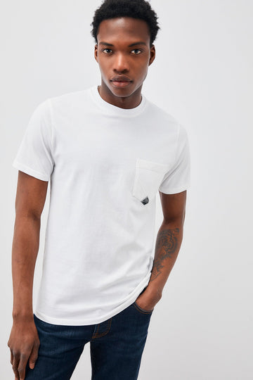 Pocket T-Shirt Jersey White Man