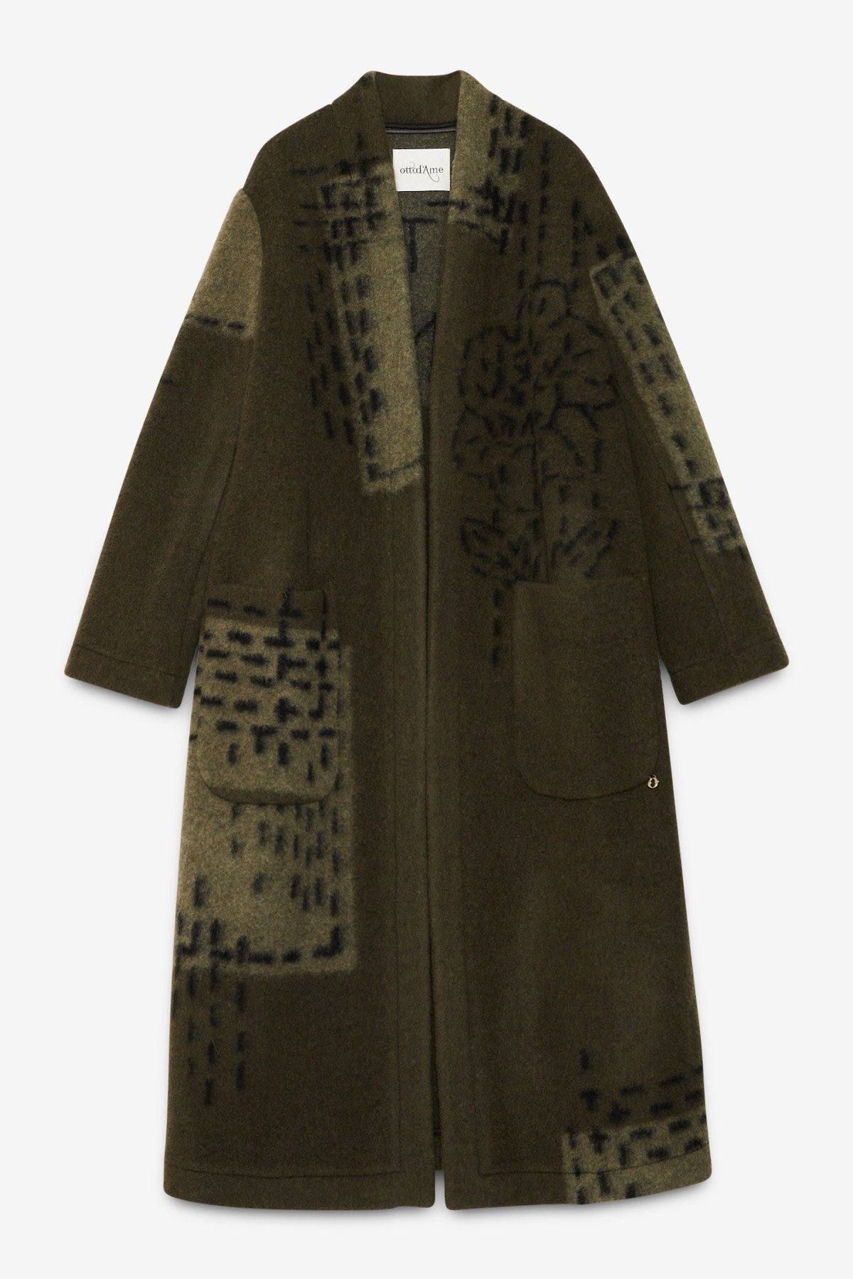 W5-DJ0073 Cappotto Lungo in Misto Lana