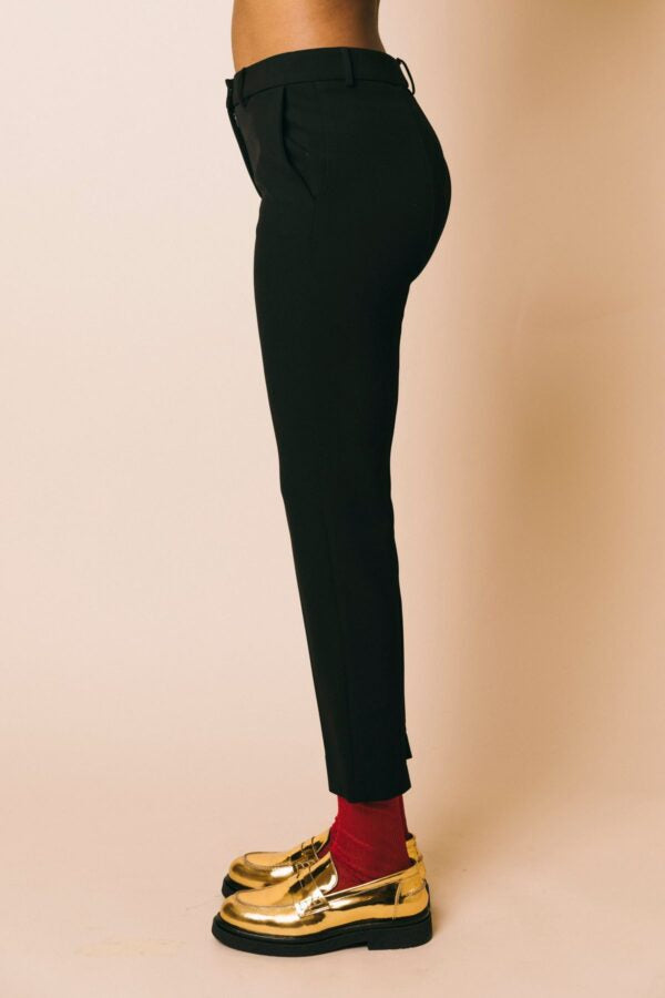 S4-PA028 Pantalone Slim Nero