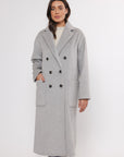 W4-TEUNI Long Coat Light Grey