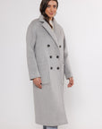 W4-TEUNI Long Coat Light Grey