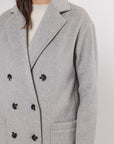 W4-TEUNI Long Coat Light Grey