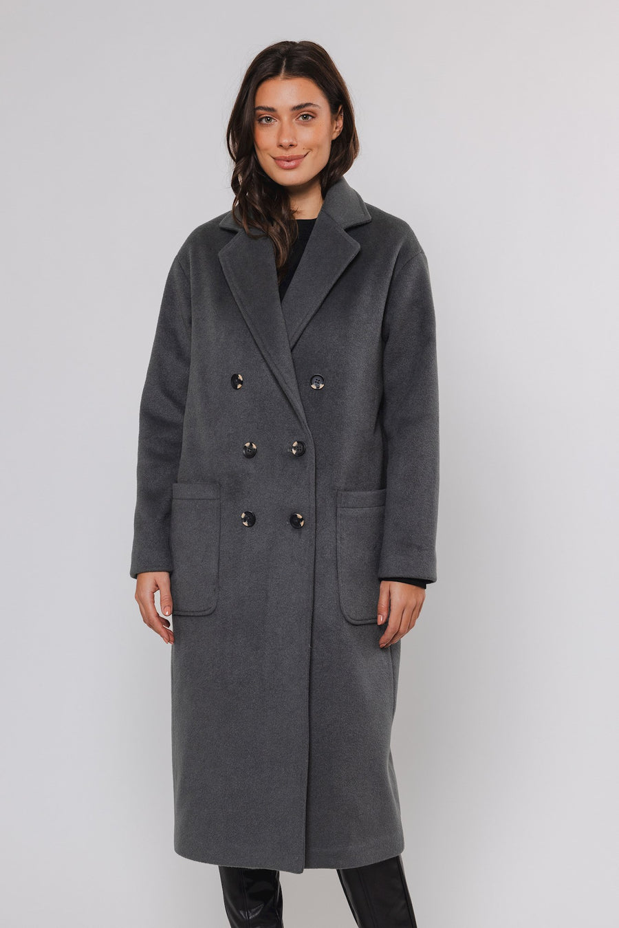 W4-TEUNI Long Coat Night Forest