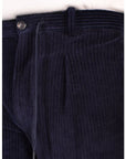 WU3-4043 Pantalone Corduroy Velluto Dark Navy Man