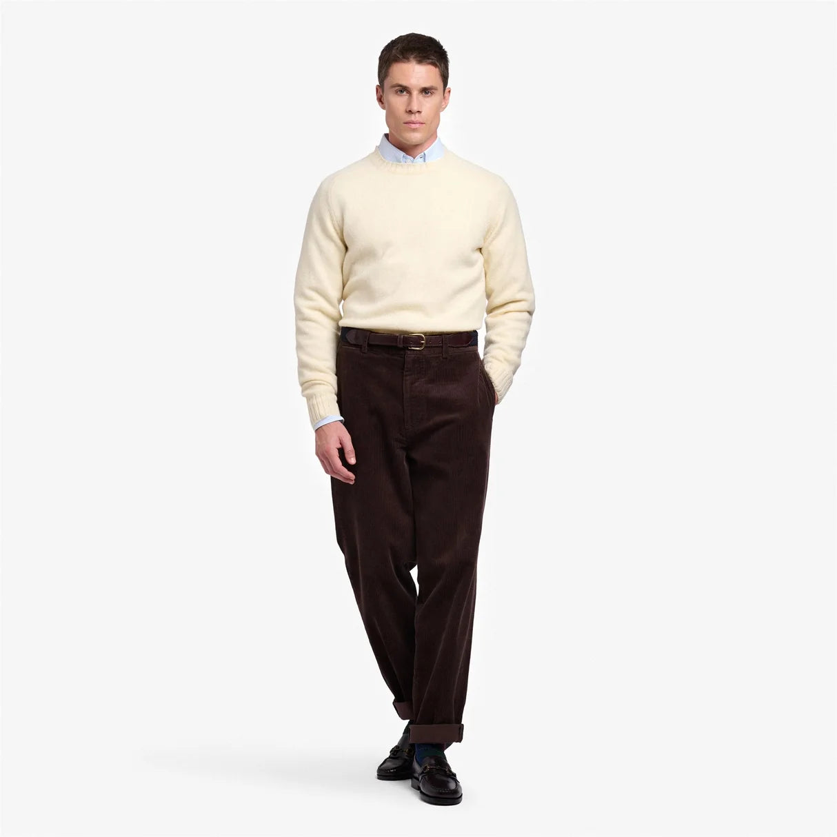 W6-RENDON PANTALONE CORDUROY 03Y Brown Moro Man