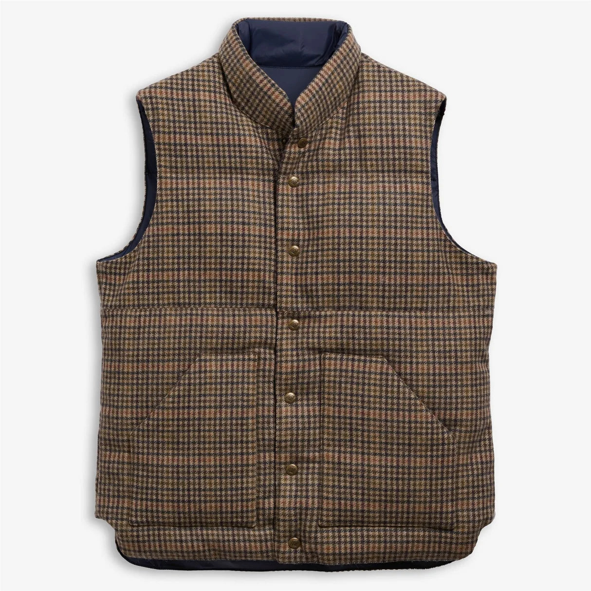 W6-WEBB WOOL GILET PIED DE POULE A08 Man