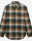 W6-JIB Overshirt Quadri Verde Man