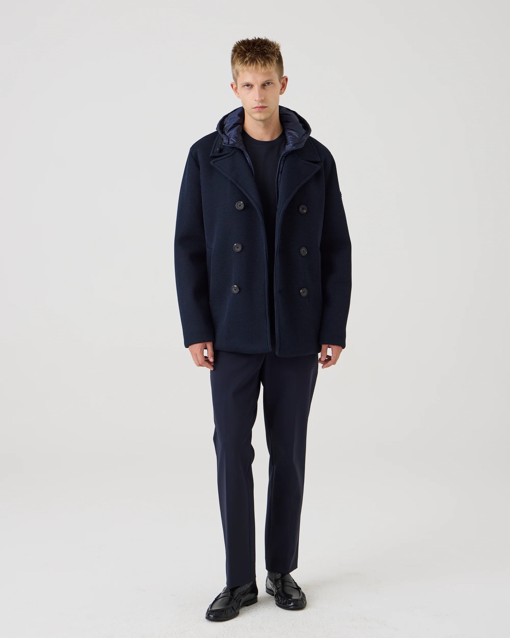 UW6-GRAVITY Caban Tricotech Navy Man