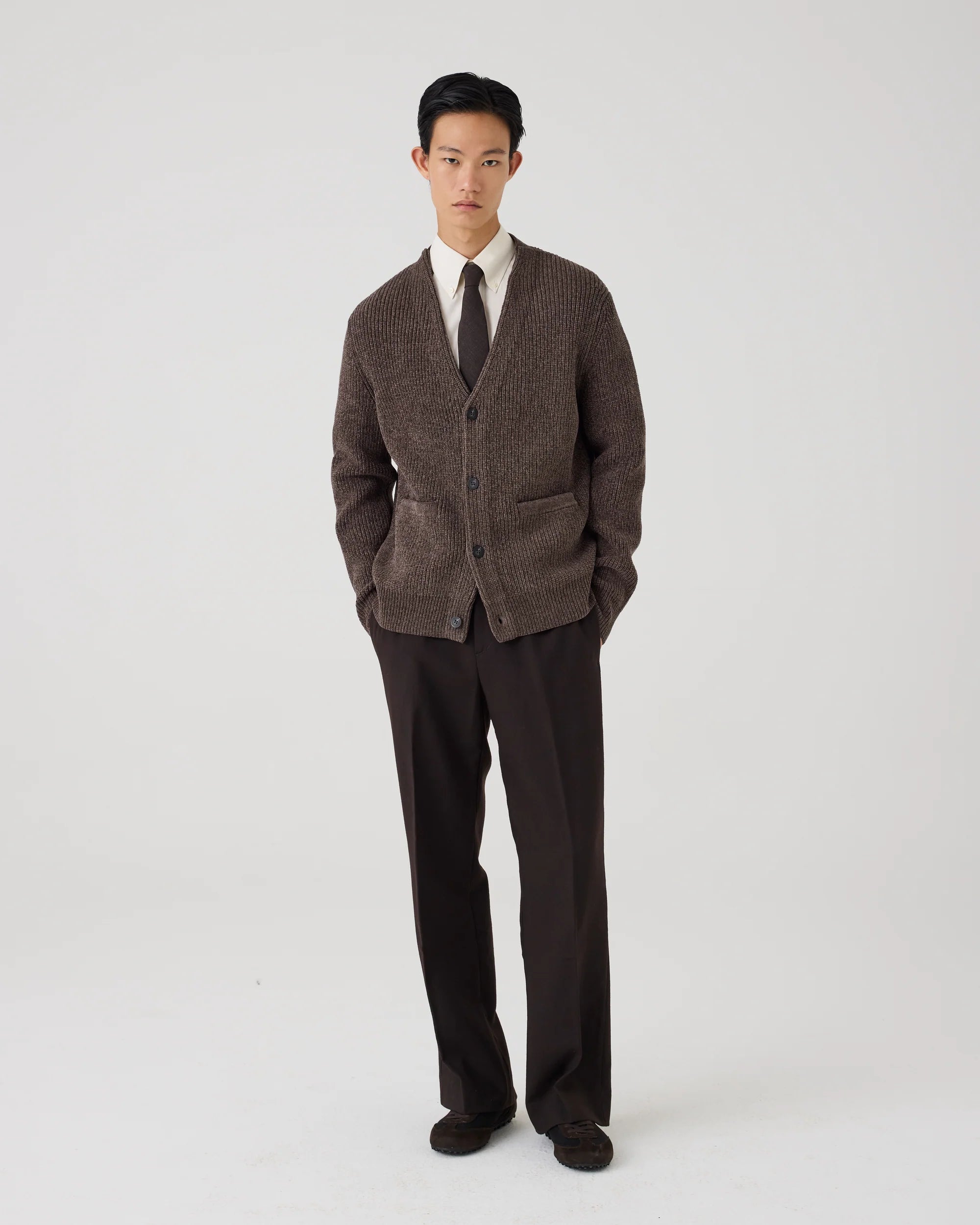 UW6-MOZART CMAX Cardigan Brown Man