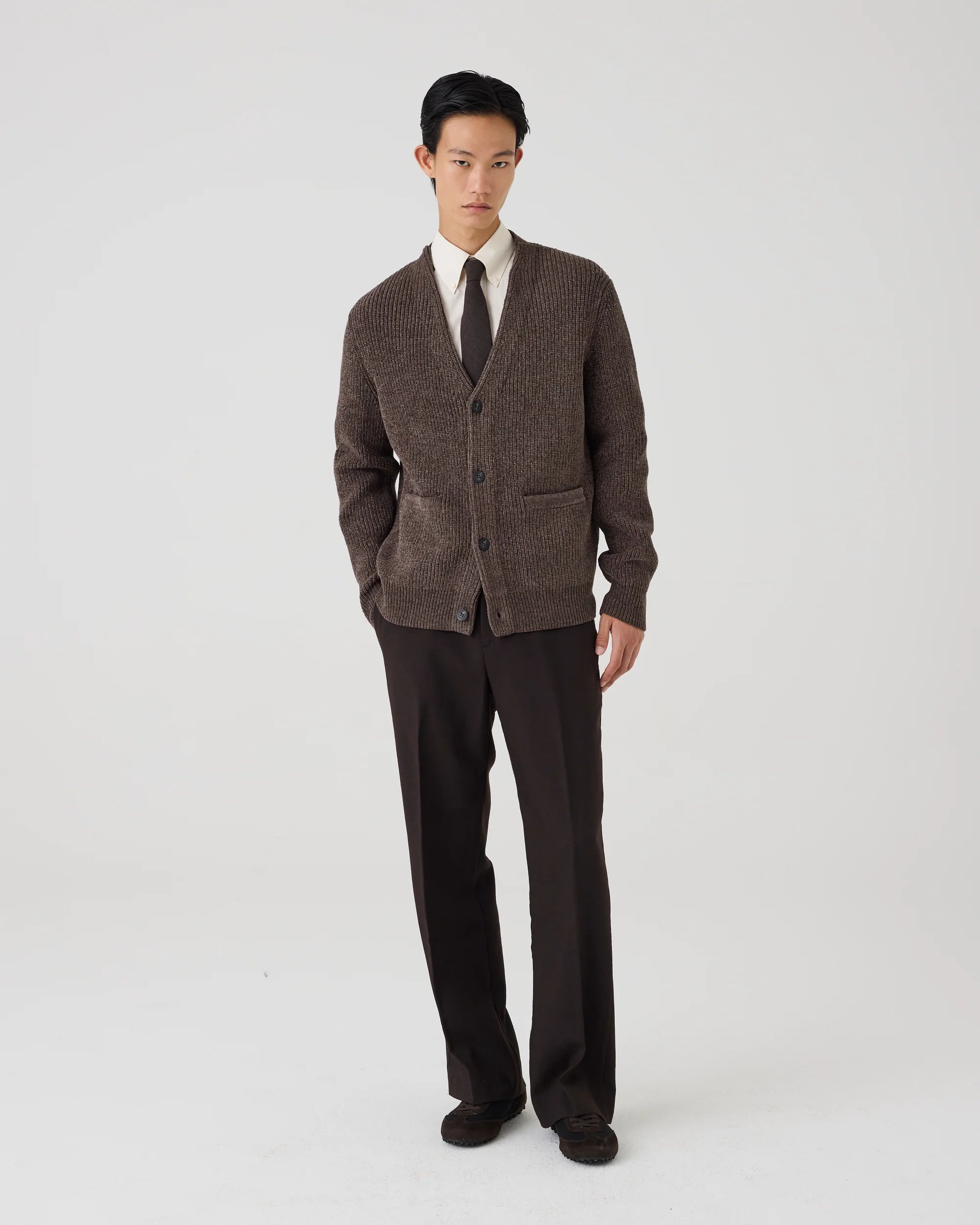 UW6-MOZART CMAX Cardigan Brown Man