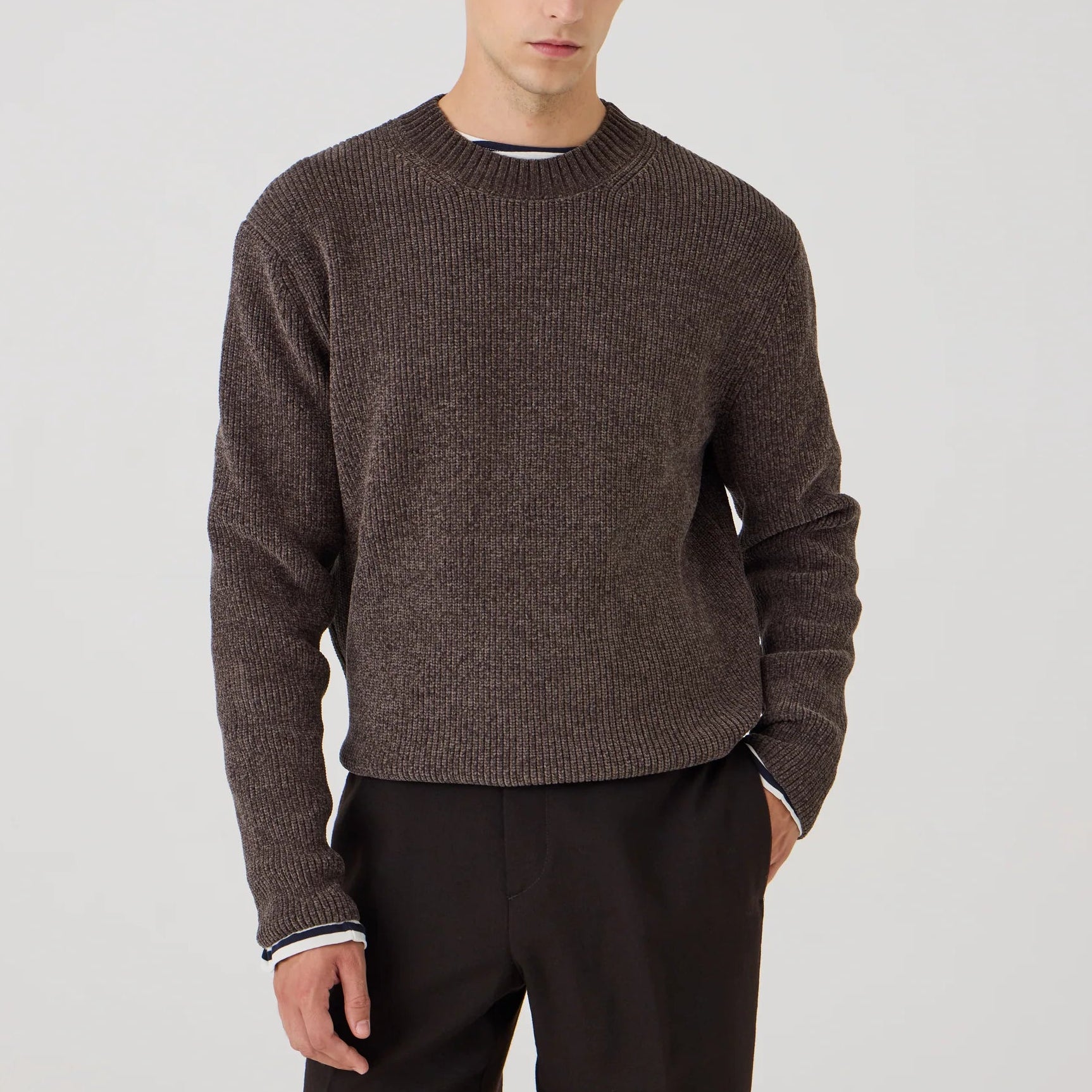 UW6-PIACENZA CMAX Maglia Brown Man