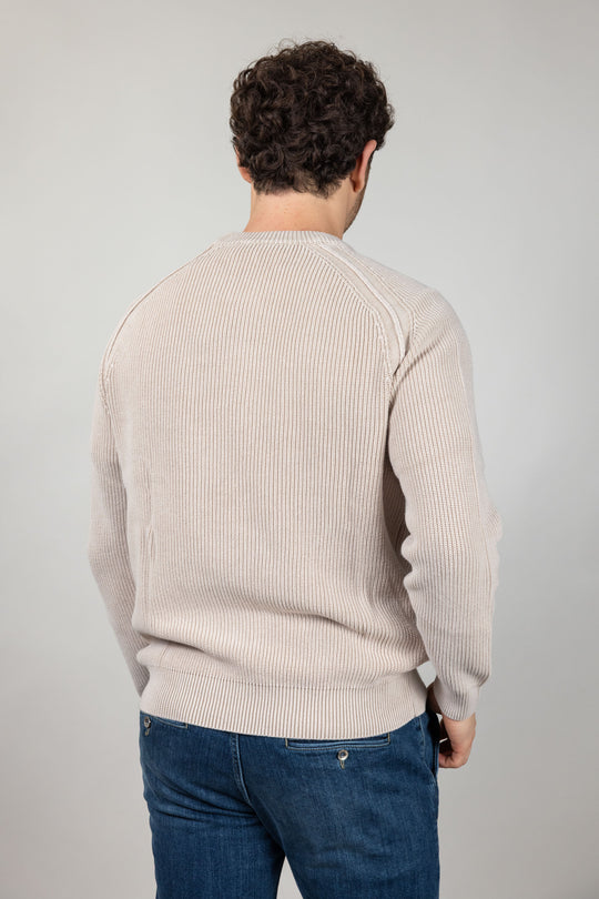 W6-0001 Maglia Costa Inglese Beige Man