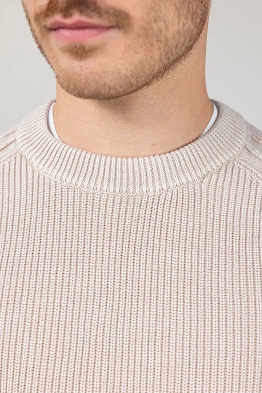 W6-0001 Maglia Costa Inglese Beige Man
