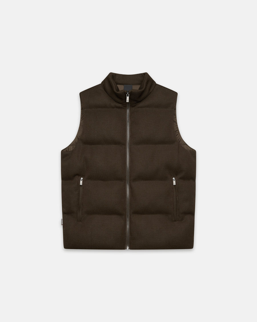 UW5-VEST Gilet Tricotech Brown Man