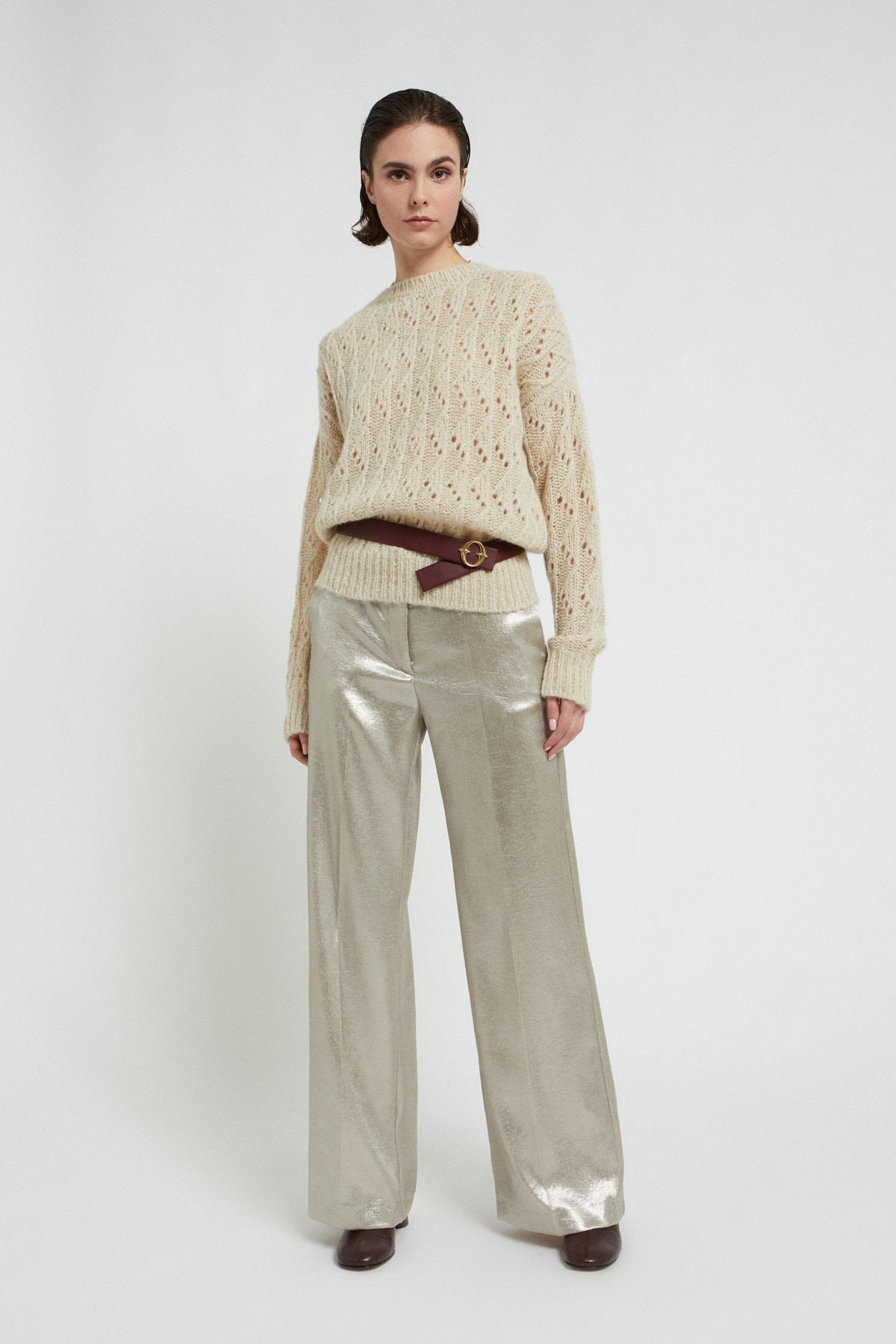 W5-DP9901 Pantalone Effetto Lucente