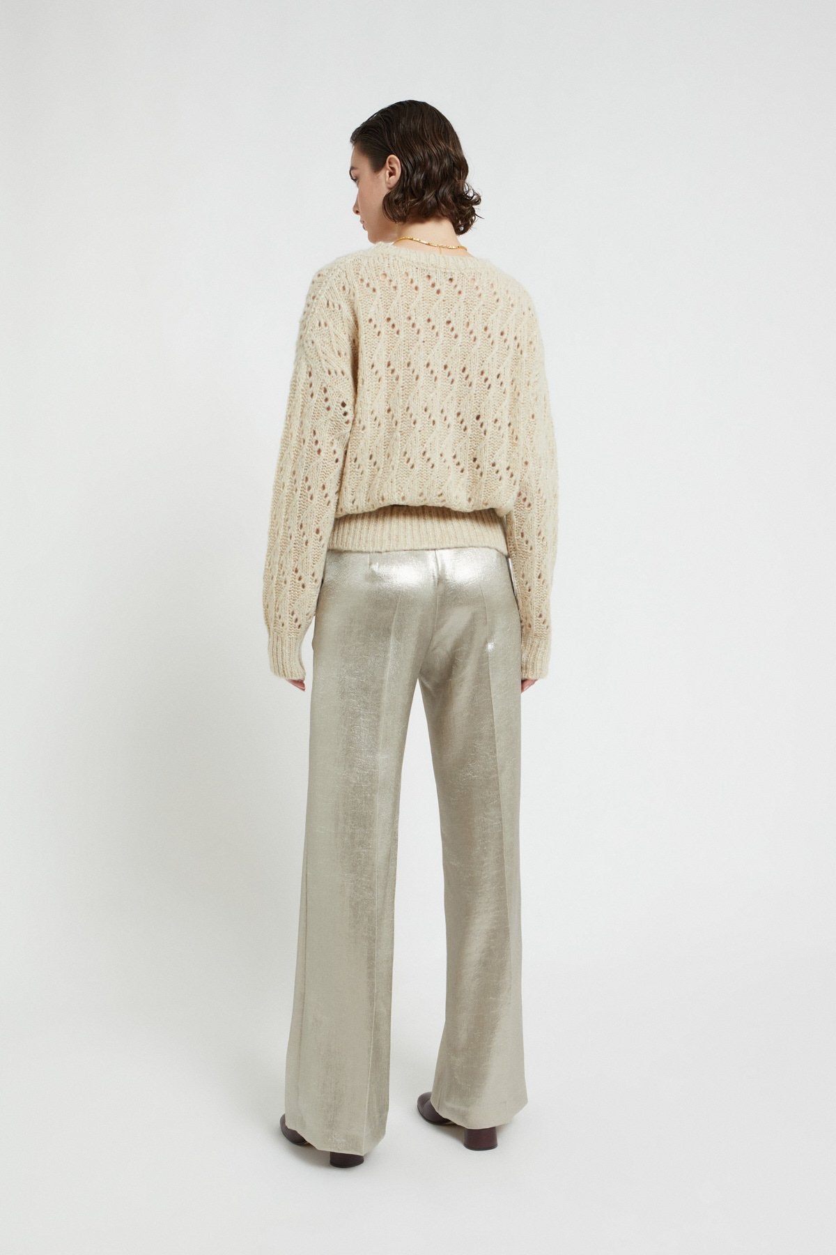 W5-DP9901 Pantalone Effetto Lucente