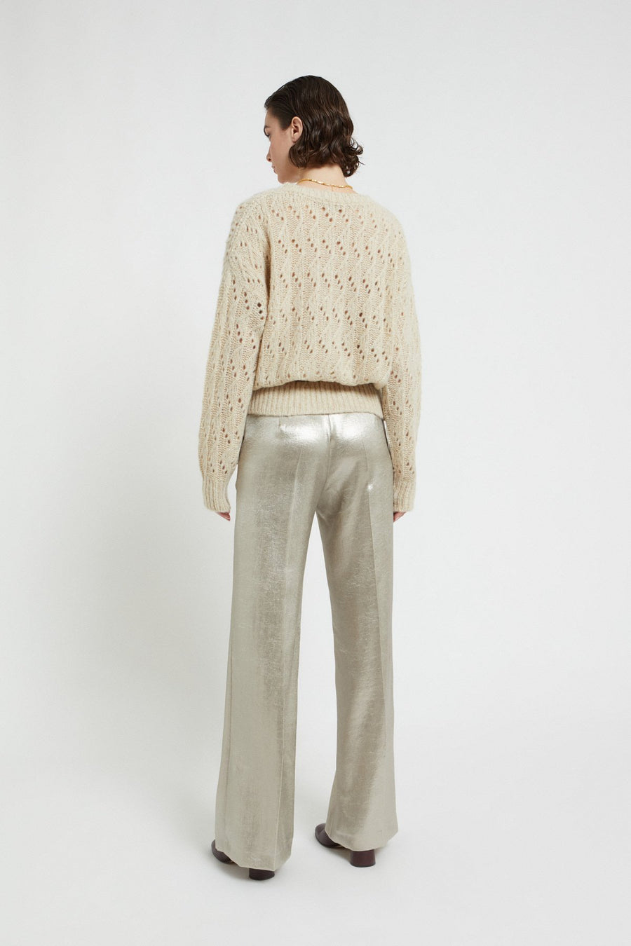 W5-DP9901 Pantalone Effetto Lucente
