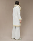 DW4-570 Lamb Coat Wom White Sand Woman